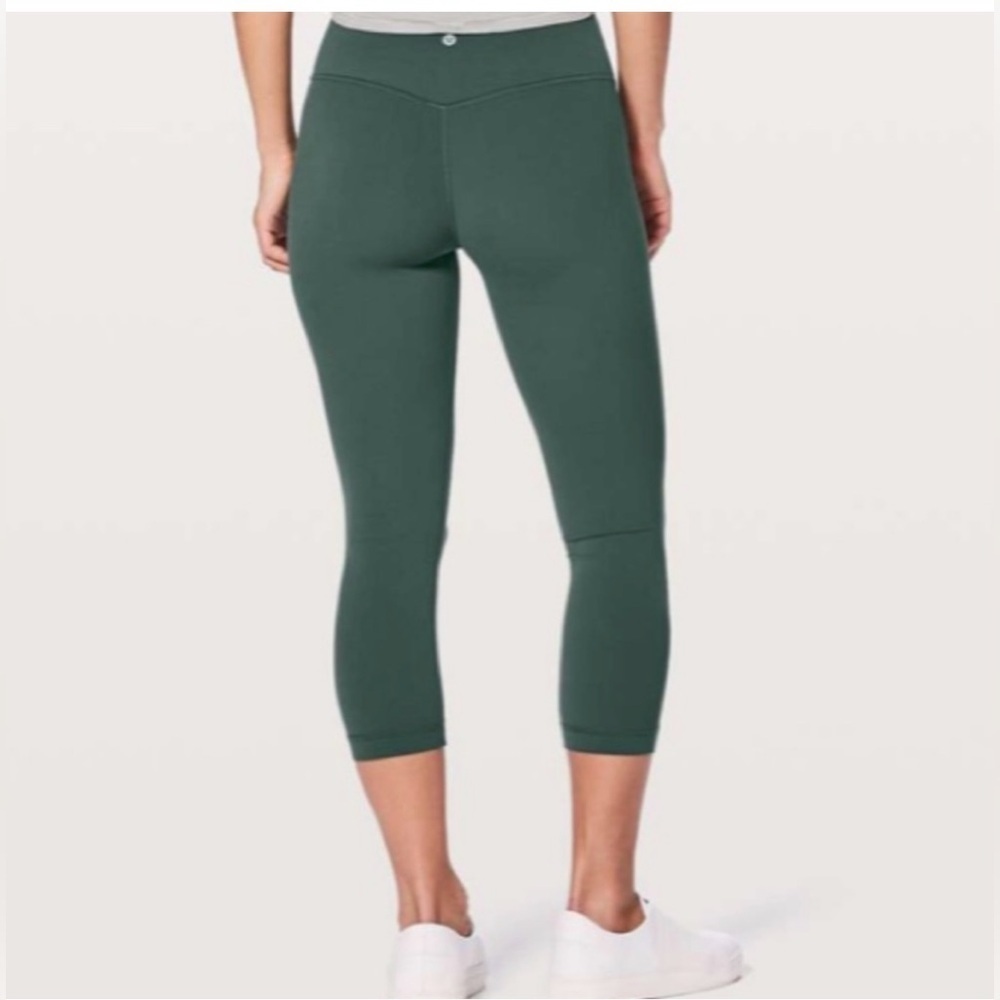 Lululemon Align 21” Crop Leggings, Women’s 4, Teal Shadow - Picture 1 of 7